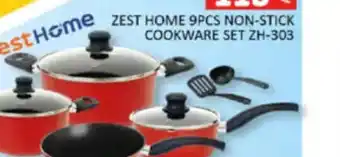 Al Madina Hypermarket ZEST HOME 9PCS NON-STICK COOKWARE SET ZH-303 offer