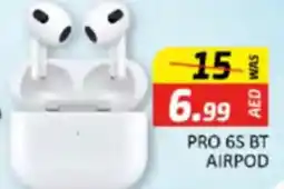Al Madina Hypermarket PRO 6S BT AIRPOD offer