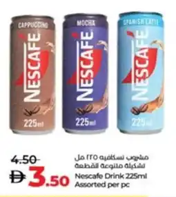 Lulu Hypermarket Nescafe Drink Assorted offer