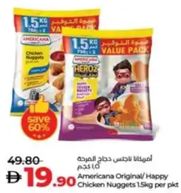 Lulu Hypermarket Americana Original / Happy Chicken Nuggets offer