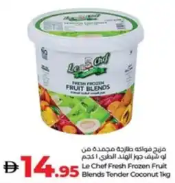 Lulu Hypermarket Le Chef Fresh Frozen Fruit Blends Tender Coconut offer