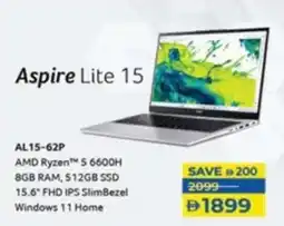 Lulu Hypermarket Aspire Lite 15 AL15-62P offer