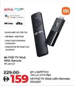 Lulu Hypermarket Mi FHD TV Stick with Remote PFJ4137 offer
