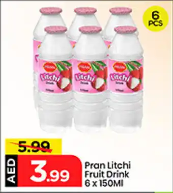 Mark & Save Pran Litchi Fruit Drink offer