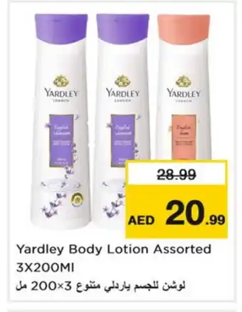 Nesto YARDLEY Body Lotion & Cream offer