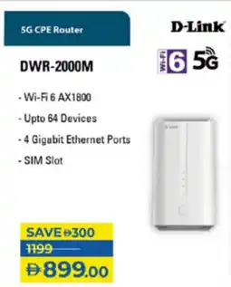Lulu Hypermarket D-Link 5G CPE Router DWR-2000M offer