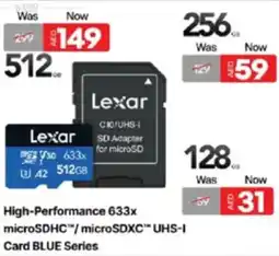 Lulu Hypermarket Lexar High-Performance 633x offer