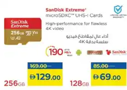 Lulu Hypermarket SanDisk Extreme microSDXC UHS-| Cards offer