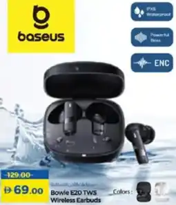 Lulu Hypermarket Bowie E20 TWS Wireless Earbuds offer