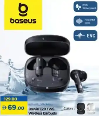 Lulu Hypermarket Bowie E20 TWS Wireless Earbuds offer