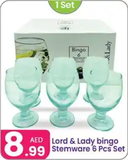 Al Nahda Gift Center Lord & Lady bingo Stemware offer