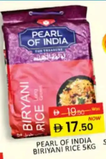 Al Madina Hypermarket Pearl of india biriyani rice offer