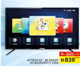 Al Madina Hypermarket Aftron 55" 4k smart vida AFLED55UHDT2 offer