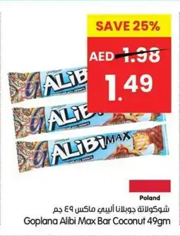 Gala Supermarket Goplana Alibi Max Bar Coconut offer