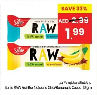 Gala Supermarket Sante RAW Fruit Bar offer