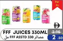 West Zone Supermarket FFF Juices offer