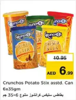 Nesto Crunchos Potato Stix asstd. Can offer