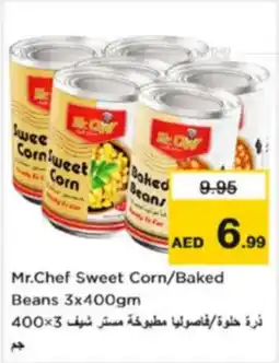 Nesto Mr.Chef Sweet Corn / Baked Beans offer