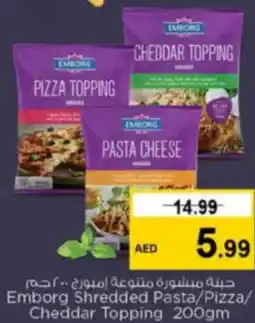 Nesto Emborg Shredded Pasta/Pizza/ Cheddar Topping offer