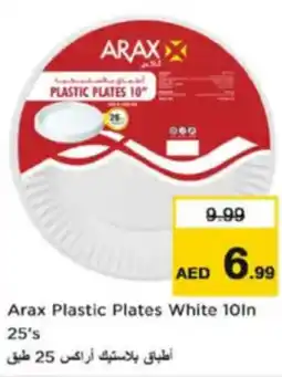 Nesto Arax Plastic Plates White 10ln 25's offer