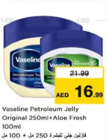 Nesto Vaseline Petroleum Jelly Original +Aloe Fresh offer
