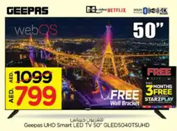 Nesto Geepas UHD Smart LED TV 50" GLED5040TSUHD offer
