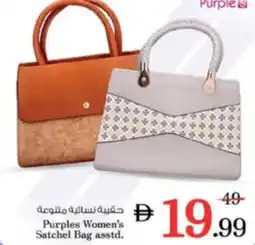 Nesto Purples Women's Satchel Bag asstd. offer