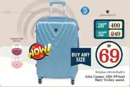 Nesto John Cooper ABS 4Wheel Hard Trolley asstd. offer