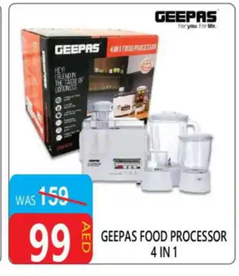 United Hypermarket GEEPAS Food Processor offer