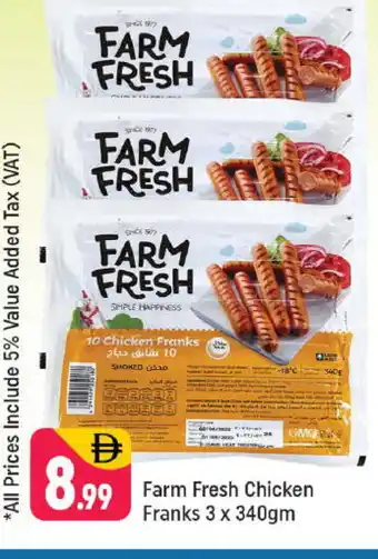 Shaklan FARM FRESH Chicken Franks offer