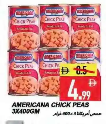 Rawabi Market AMERICANA Chick Peas offer