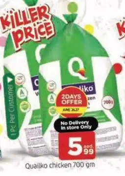 Abraj Al Madina Quailko chicken offer
