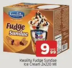 Abraj Al Madina Kwality Fudge Sundae Ice Cream offer