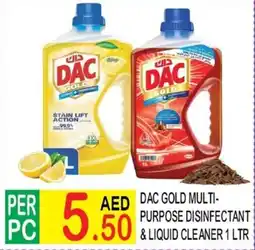 Dream Land Center DAC gold multi-purpose disinfectant & liquid cleaner offer