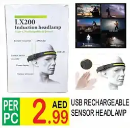 Dream Land Center USB rechargeable sensor headlamp offer