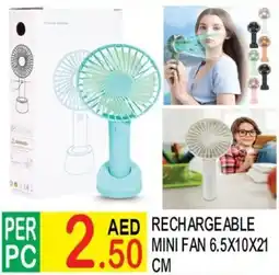 Dream Land Center Aed rechargeable mini fan offer