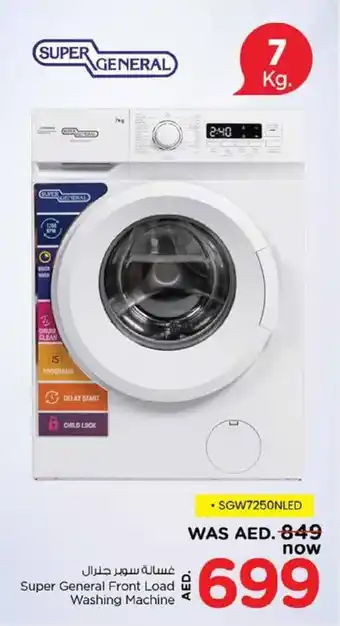 Nesto Super General Front Load Washing Machine offer