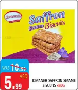 United Hypermarket Jomaneh saffron sesame biscuits offer