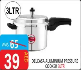 United Hypermarket Delcasa aluminium pressure cooker offer