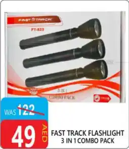 United Hypermarket Fast track flashlight 3 in 1 combo pack offer