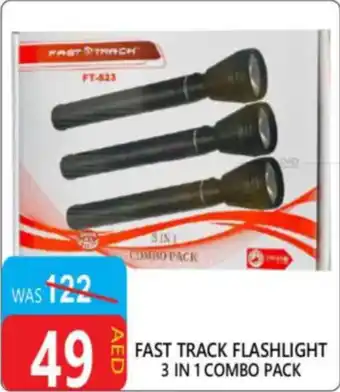 United Hypermarket Fast track flashlight 3 in 1 combo pack offer