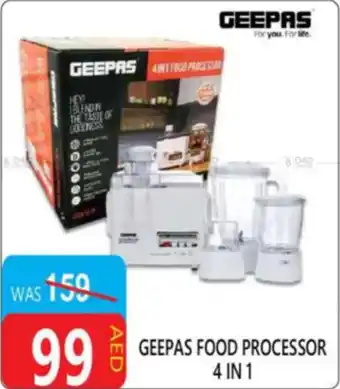 United Hypermarket Geepas food processor 4 in 1 offer