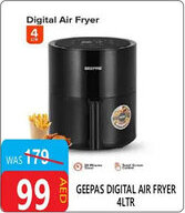 United Hypermarket Geepas digital air fryer offer