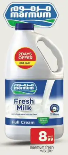 Al Madina Hypermarket Marmum fresh milk offer
