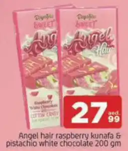Al Madina Hypermarket Angel hair raspberry kunafa & pistachio white chocolate offer