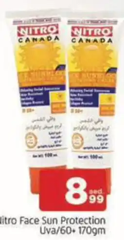 Al Madina Hypermarket Nitro Face Sun Protection Uva offer