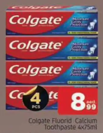 Al Madina Hypermarket Colgate Fluorid Calcium Toothpaste offer
