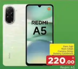 Al Madina Hypermarket Redmi A5 offer