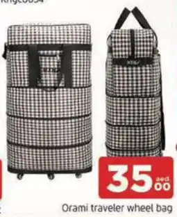 Al Madina Hypermarket Orami traveler wheel bag offer