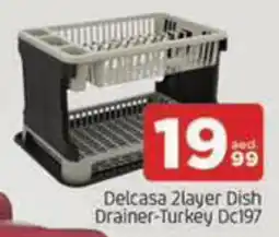 Al Madina Hypermarket Delcasa 2layer Dish Drainer offer